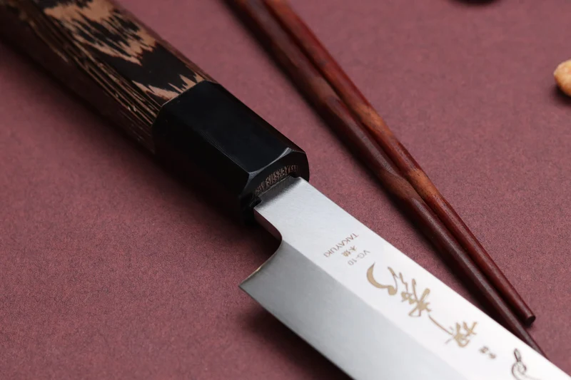 Couteau yanagiba 30cm japonais artisanal Sakai Takayuki Honyaki Shoryu VG10