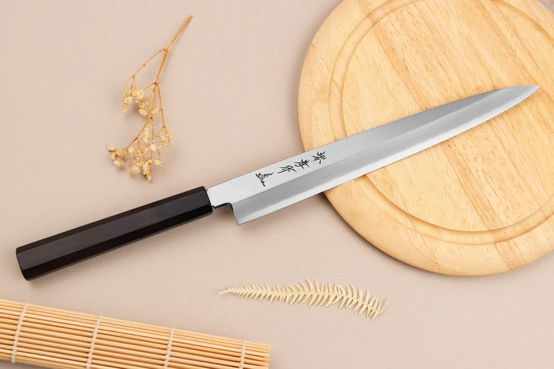 Couteau yanagiba 27cm japonais artisanal Sakai Takayuki Ginsankou