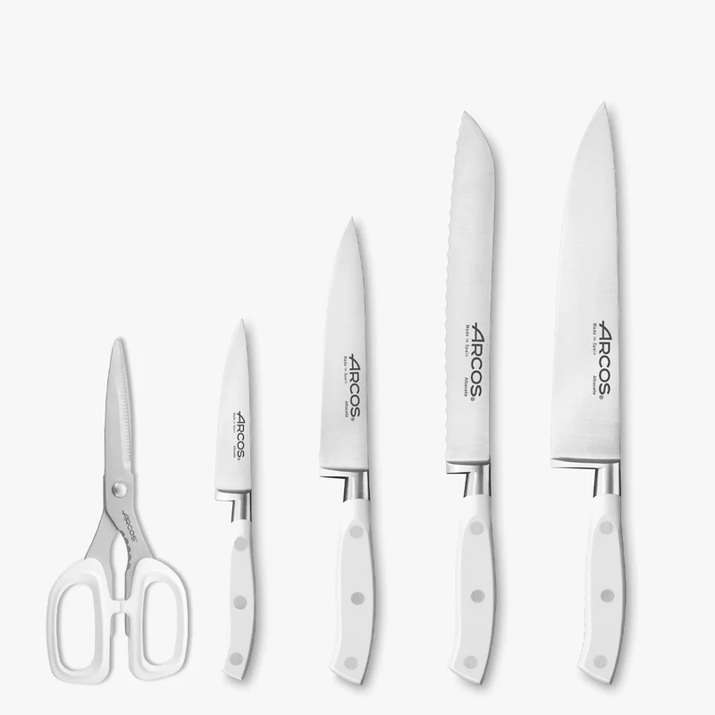Juego Cocina 4 pzas. Serie Riviera Blanc + Tijeras + Taco