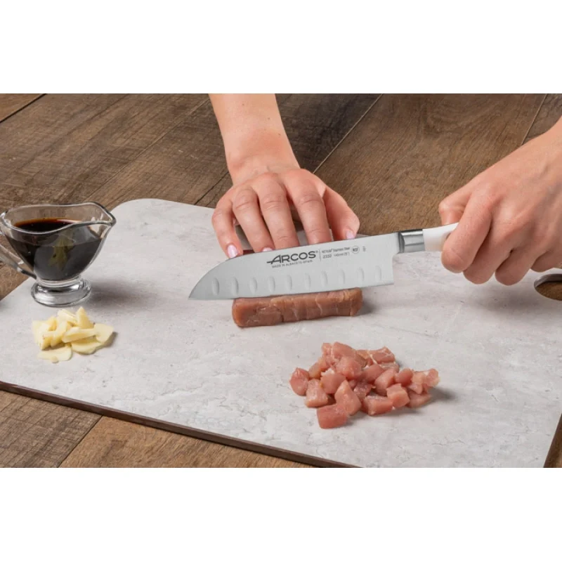Cuchillo Santoku Serie Riviera Blanc 140 mm