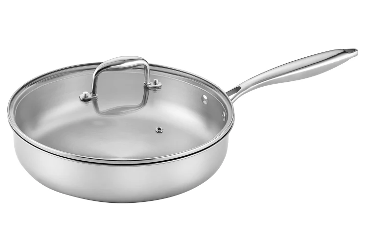 Sauteuse Pradel Excellence Lumia en inox avec couvercle en verre