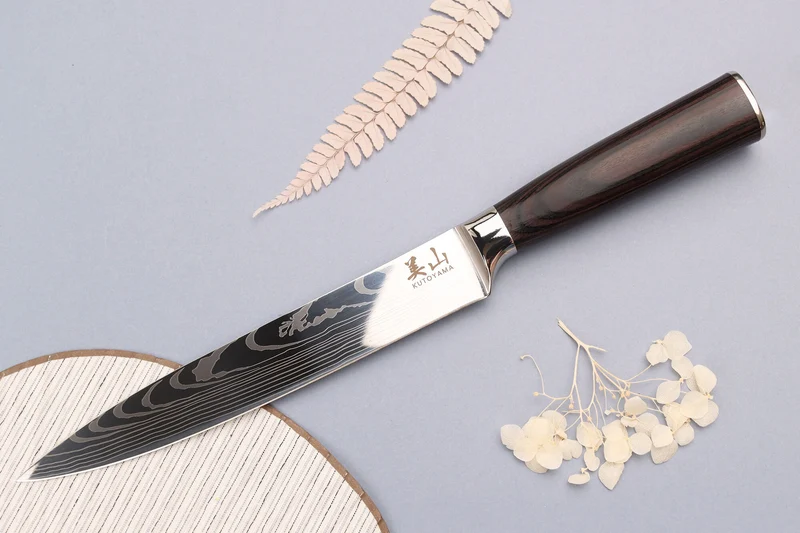 Couteau à découper 20cm Kutoyama Black Pakka