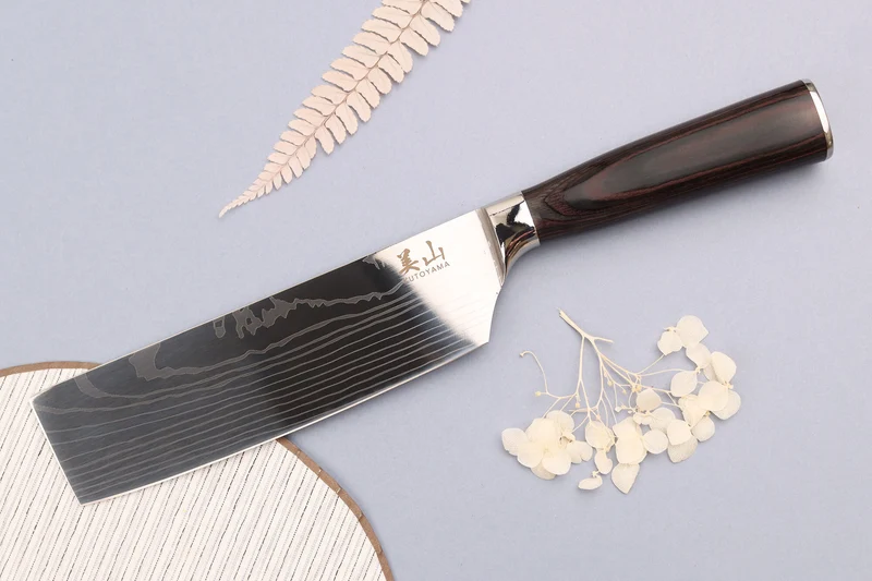 Couteau nakiri 17cm Kutoyama Black Pakka