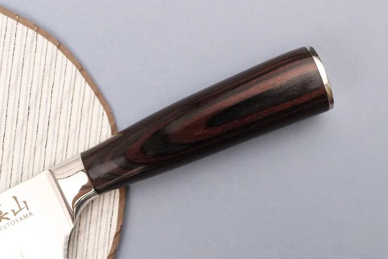 Couteau santoku 17cm alvéolé Kutoyama Black Pakka