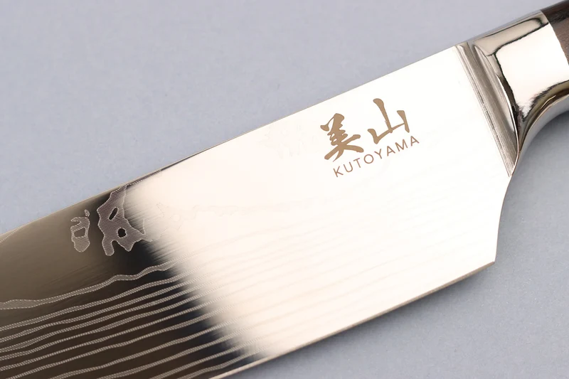 Set de 3 couteaux Kutoyama Black Pakka office + petit santoku + chef
