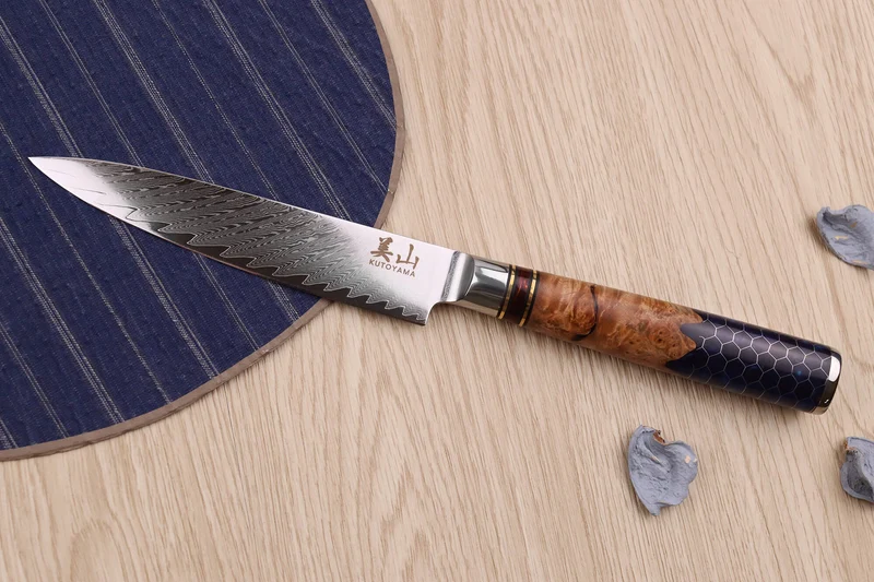 Couteau universel 13cm Kutoyama damas nid d'abeille