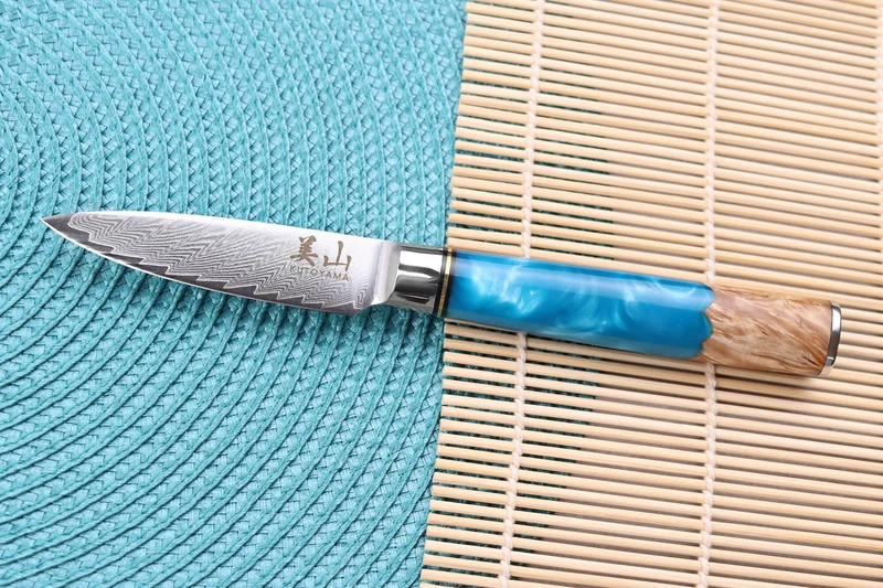 Couteau d'office 8cm Kutoyama damas Azur