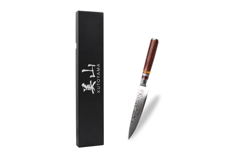 Couteau universel 13cm Kutoyama damas pakka rainbow