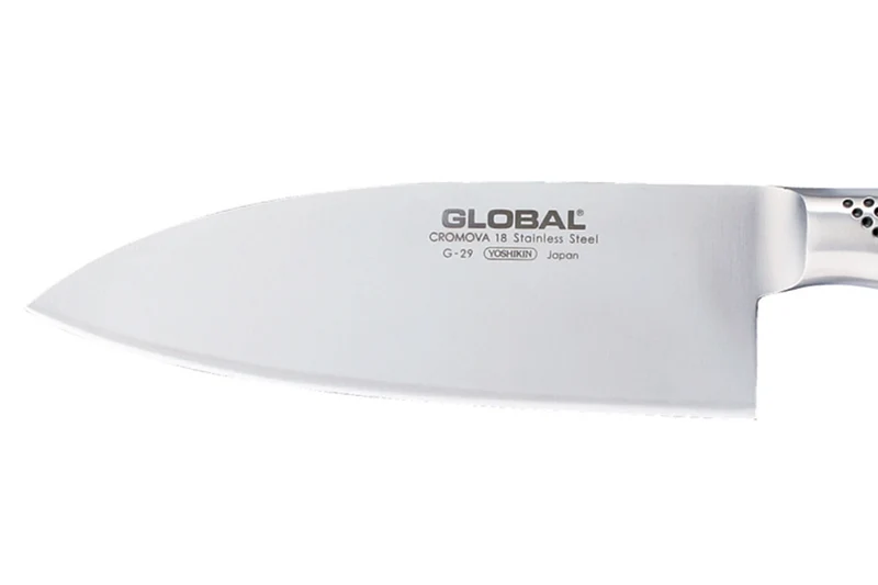 Couteau éminceur japonais Global G29 lame large 18cm