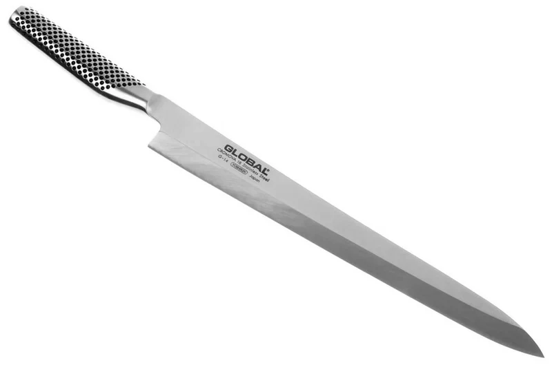 Couteau à poisson Global "Yanagi Sashimi" G14 lame biseautée pour droitier 30cm