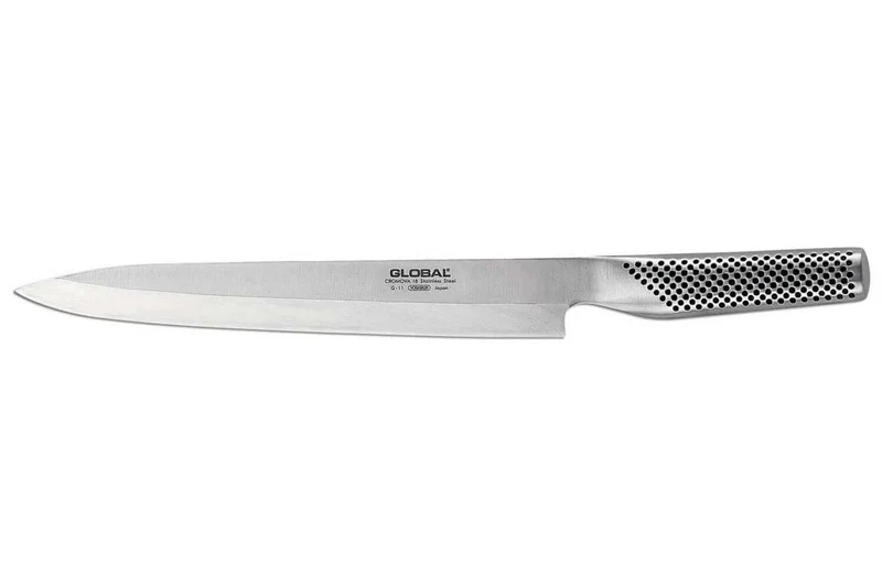 Couteau à poisson Global "Yanagi Sashimi" G11 lame biseautée pour gaucher 25cm