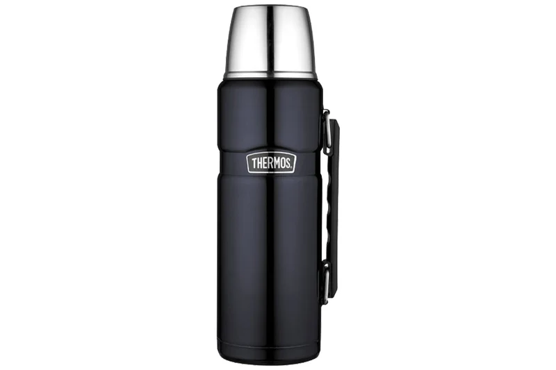 Bouteille Thermos® King inox double paroi + tasse et poignée- 1.20L
