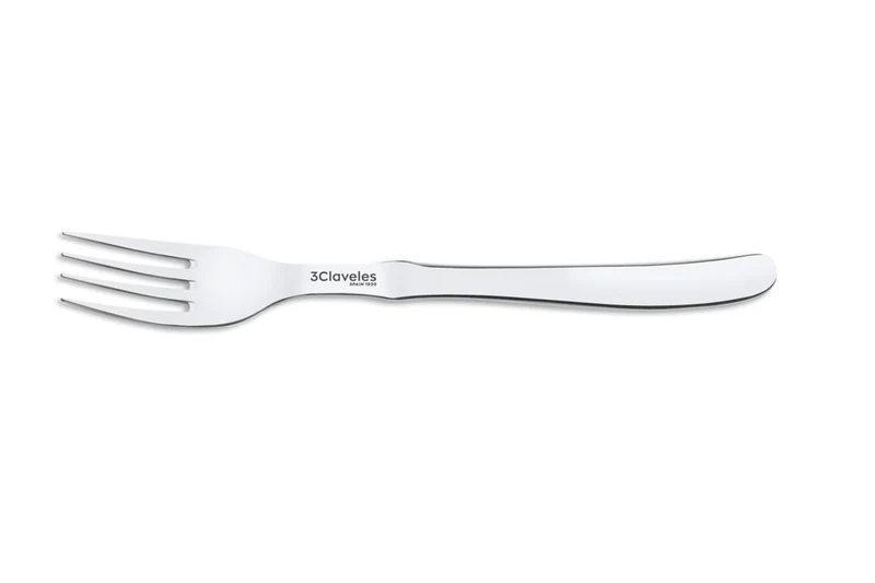 Fourchette de table 3 Claveles tout acier 9cm