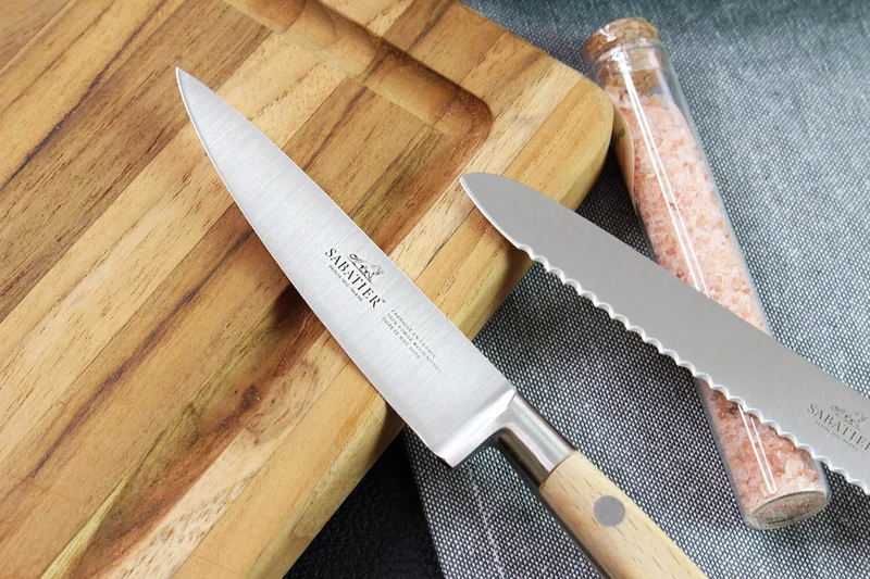 Mallette cuisine Sabatier Brocéliande 5 couteaux fabrication française + 1 fusil