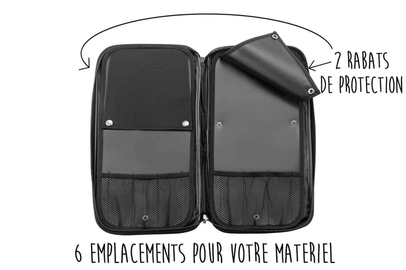 Mallette cuisinier Sabatier Périgord 5 couteaux fabrication française + 1 fusil