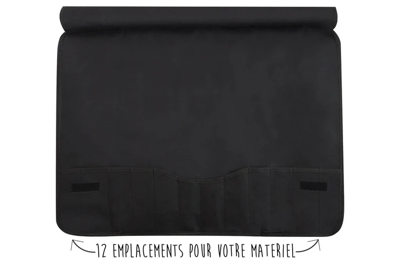 Mallette cuisinier Sabatier Edonist 6 couteaux fabrication française + 1 fourchette + 1 fusil