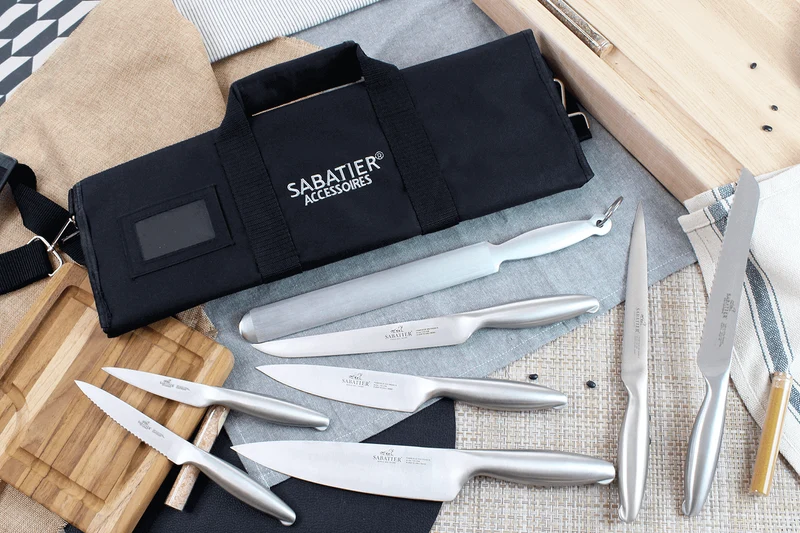 Mallette cuisinier Sabatier Fuso Nitro+ 7 couteaux fabrication française + 1 fusil