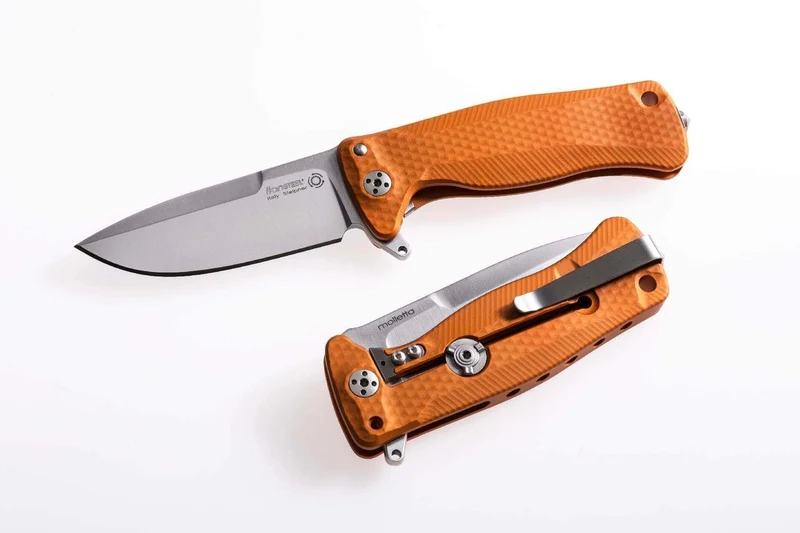 Couteau pliant LionSteel SR22 manche alu 10cm pic brise-vitre