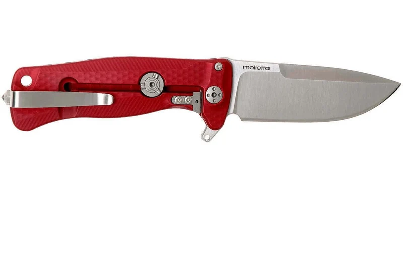 Couteau pliant LionSteel SR22 manche alu 10cm pic brise-vitre