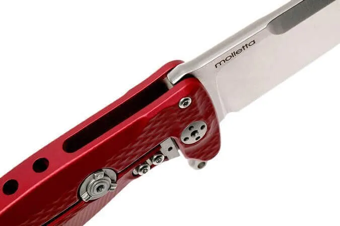 Couteau pliant LionSteel SR22 manche alu 10cm pic brise-vitre
