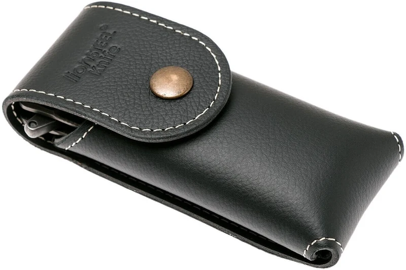 Couteau pliant LionSteel SR11 manche titanium 12cm pic brise-vitre + étui cuir