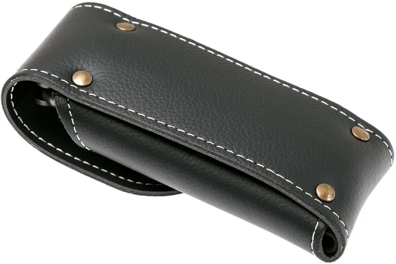 Couteau pliant LionSteel SR11 manche titanium 12cm pic brise-vitre + étui cuir