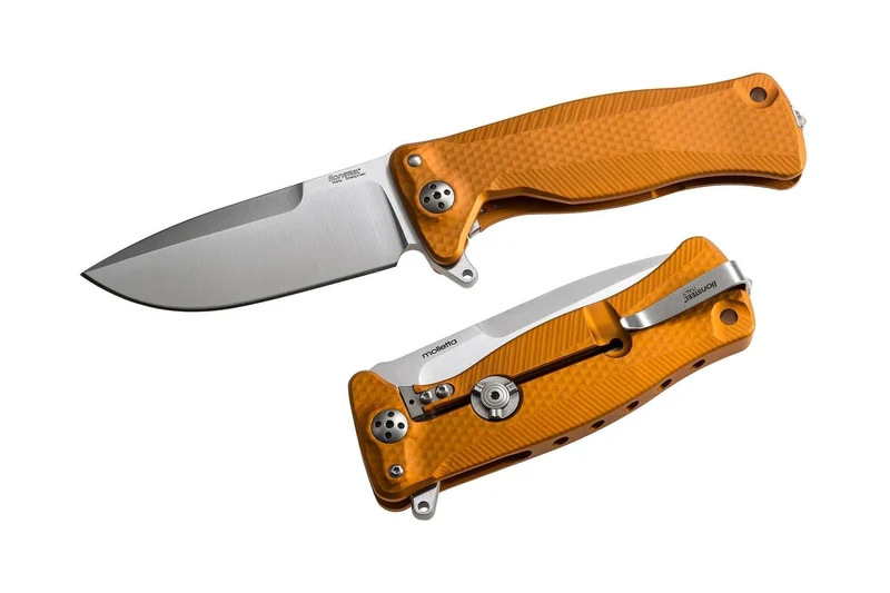 Couteau pliant LionSteel SR11 manche alu 12cm pic brise-vitre