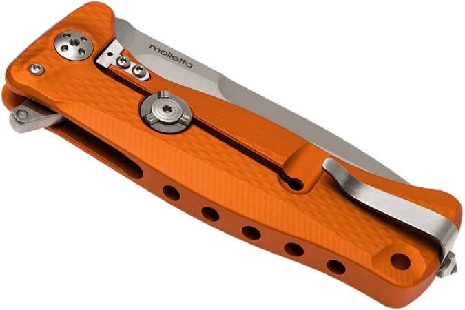 Couteau pliant LionSteel SR11 manche alu 12cm pic brise-vitre