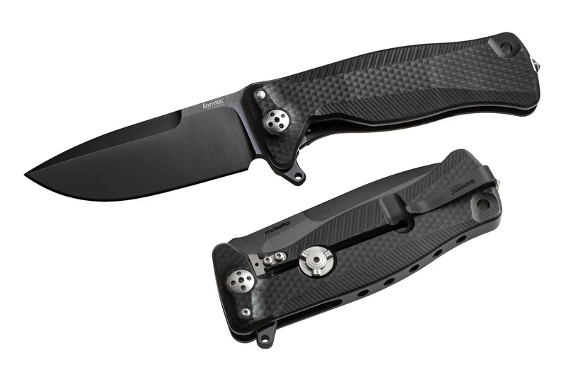 Couteau pliant LionSteel SR11 manche alu 12cm pic brise-vitre