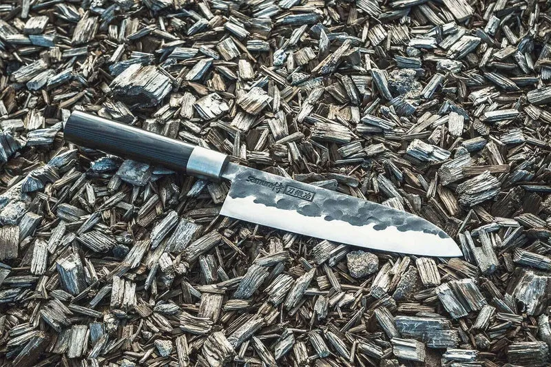 Couteau santoku Samura Blacksmith martelé 18cm