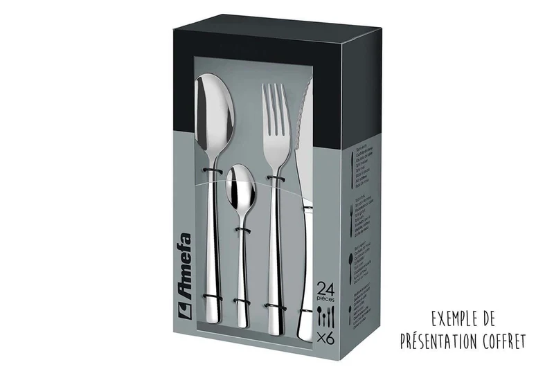Ménagère 24 couverts de table Adagio Amefa inox 18/0
