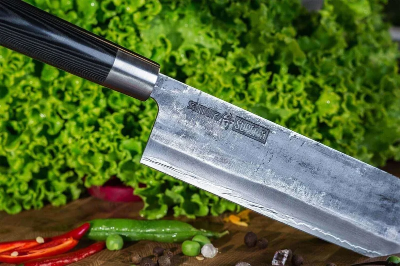 Couteau nakiri Samura Super 5 damas 17cm