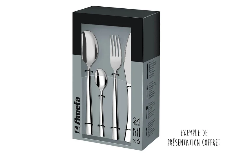 Ménagère 24 couverts de table Moderno Amefa inox 18/10