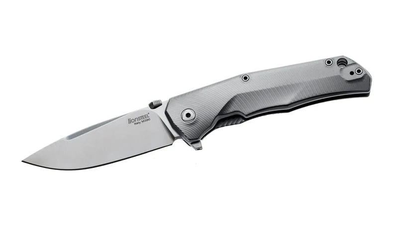 Couteau pliant LionSteel Tre manche 10cm + coffret bois