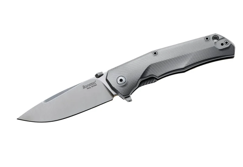 Couteau pliant LionSteel Tre manche 10cm + coffret bois
