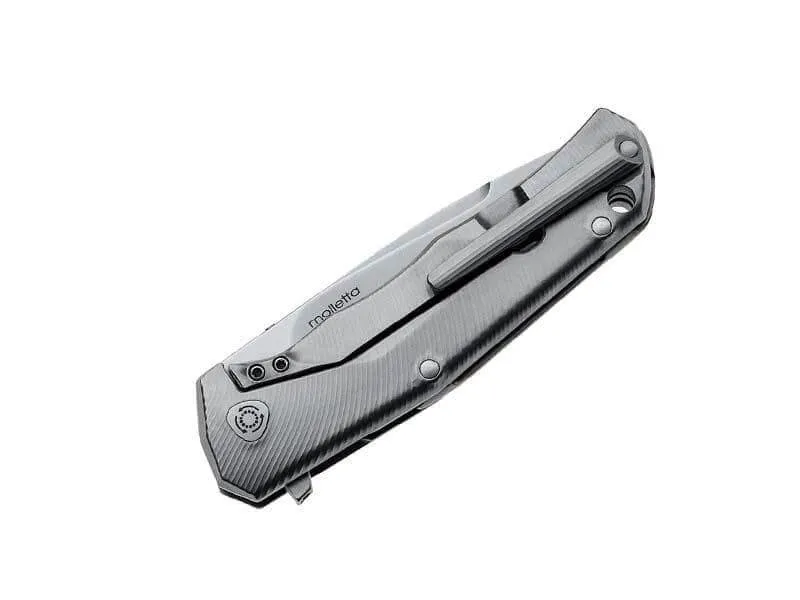 Couteau pliant LionSteel Tre manche 10cm + coffret bois