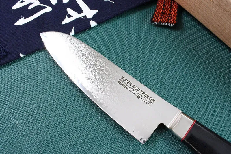 Couteau santoku japonais Yaxell SuperGou Ypsilon 16.5cm damas 193 couches
