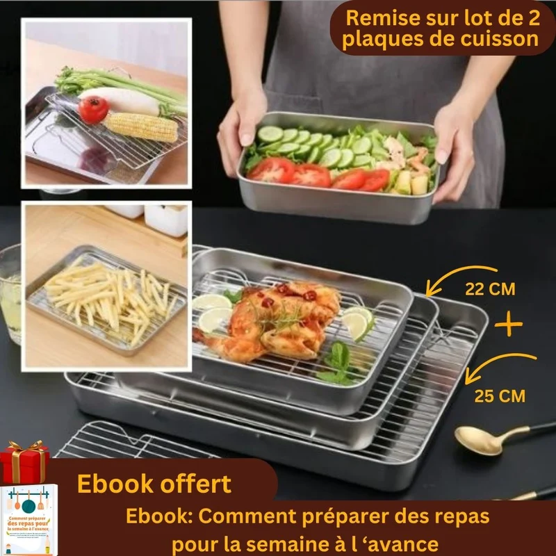 Plaque de cuisson avec grille de refroidissement｜Librecook™