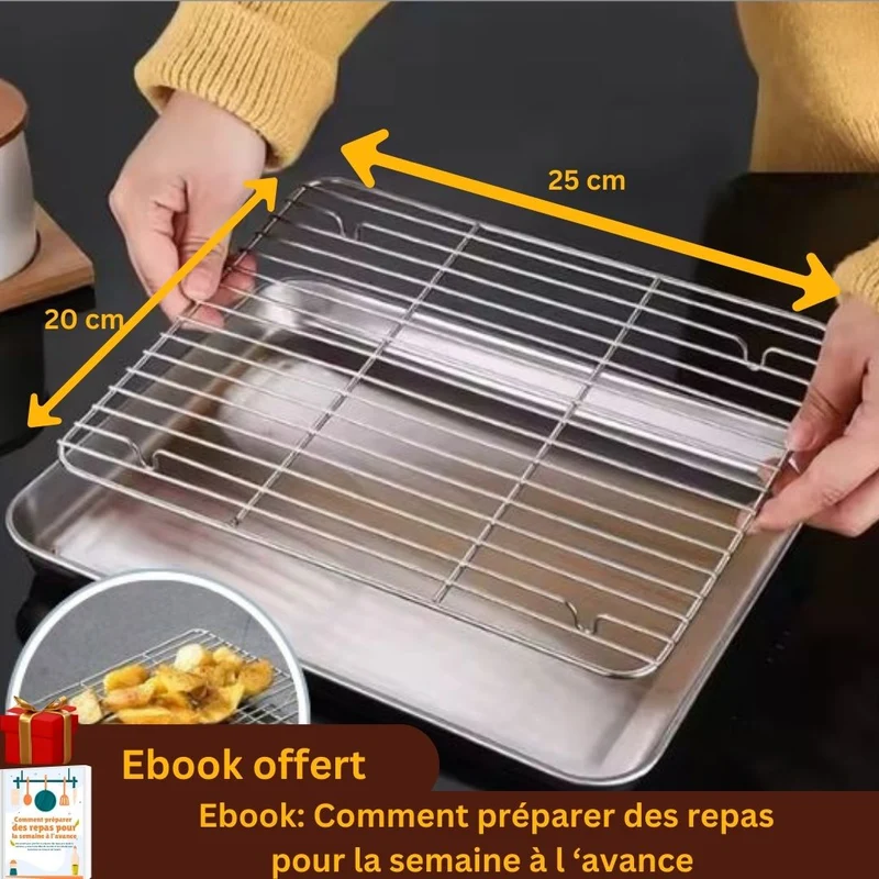 Plaque de cuisson avec grille de refroidissement｜Librecook™
