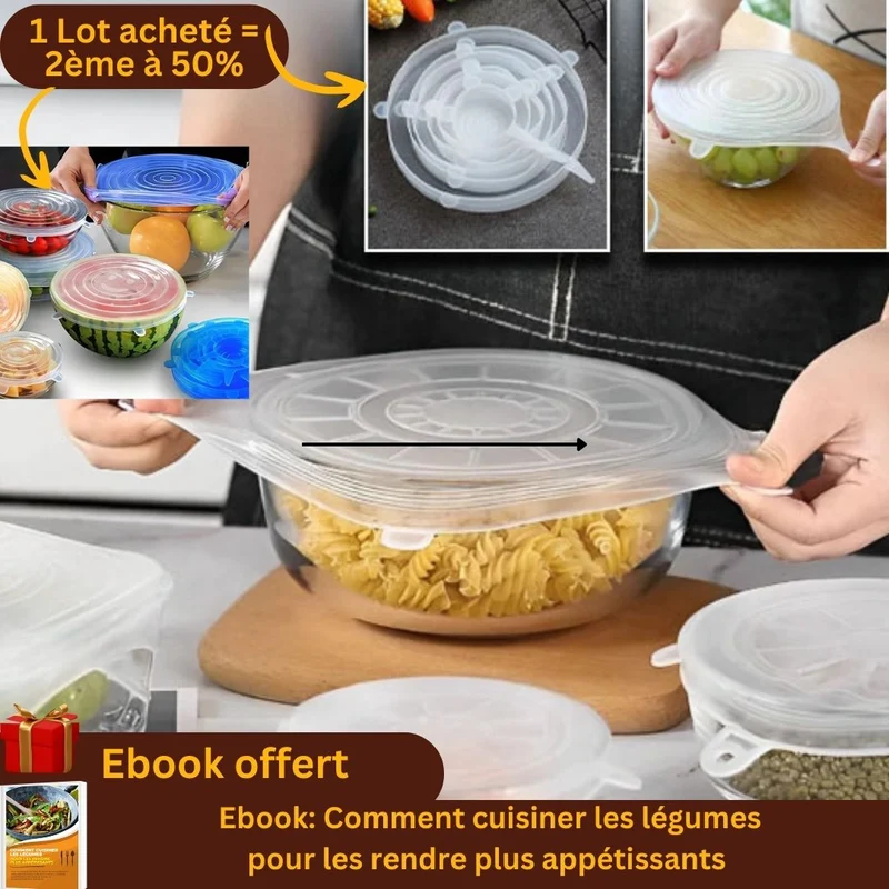couvercle silicone extensible｜Librecook™