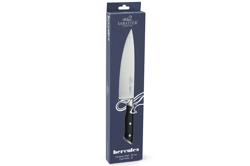 Couteau de chef Sabatier International Hercules lame 20cm manche ABS 3 rivets