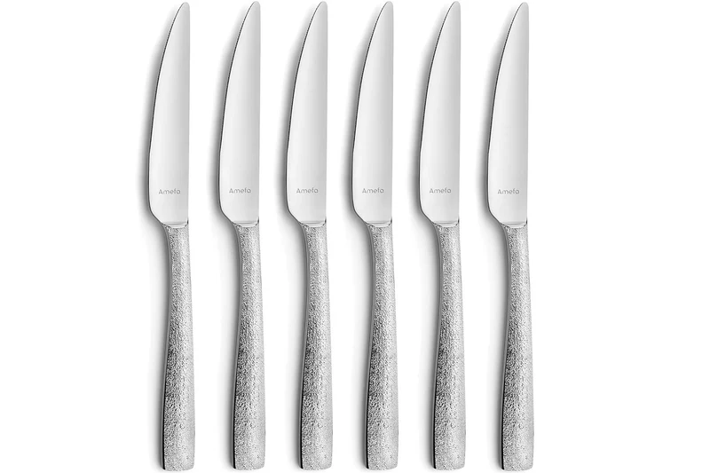 Ménagère 24 couverts Amefa Adonis Icy effet givré en acier inox 18/10