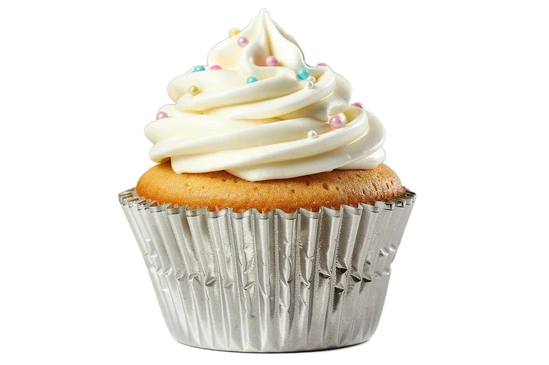 Set de 50 caissettes à cupcakes Patisdécor argentées