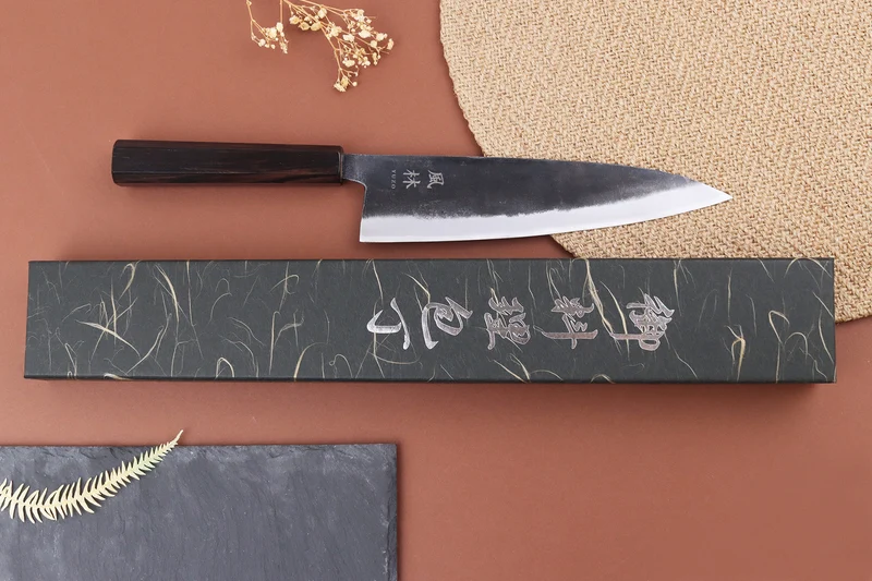 Couteau gyuto 21cm japonais artisanal Yuzo Shinju BS2