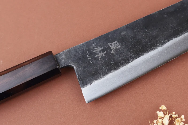Couteau kiritsuke gyuto 21cm japonais artisanal Yuzo Shinju BS2