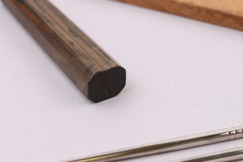 Couteau nakiri 16cm japonais artisanal Wusaki Hikari SLD manche bubinga