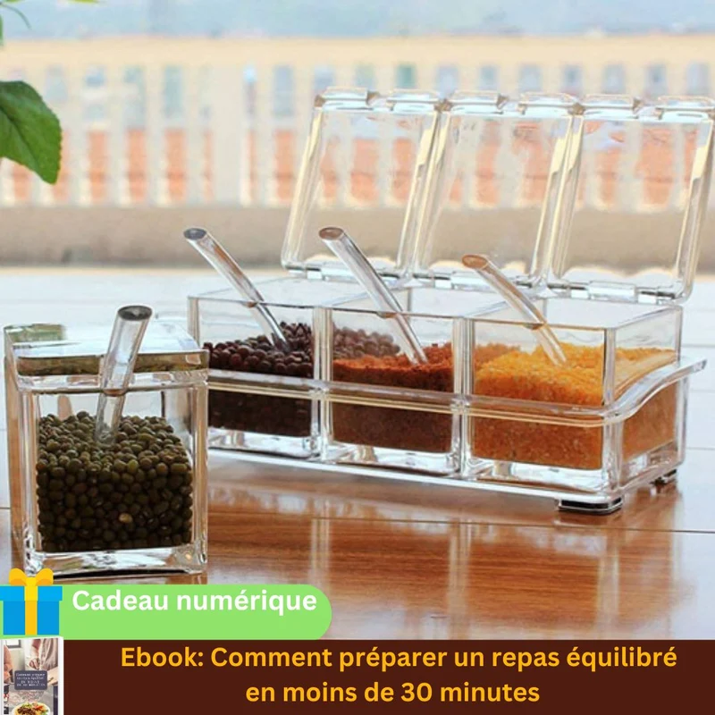 Pot à épices - pot à épices à compartiments｜Librecook™