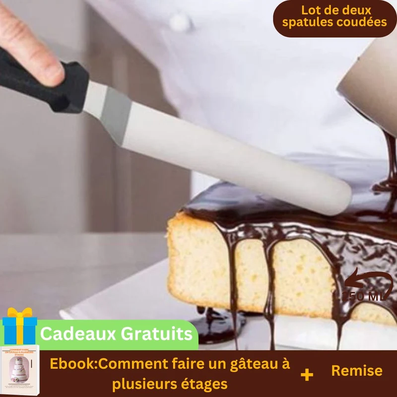 Spatule-spatule coudée