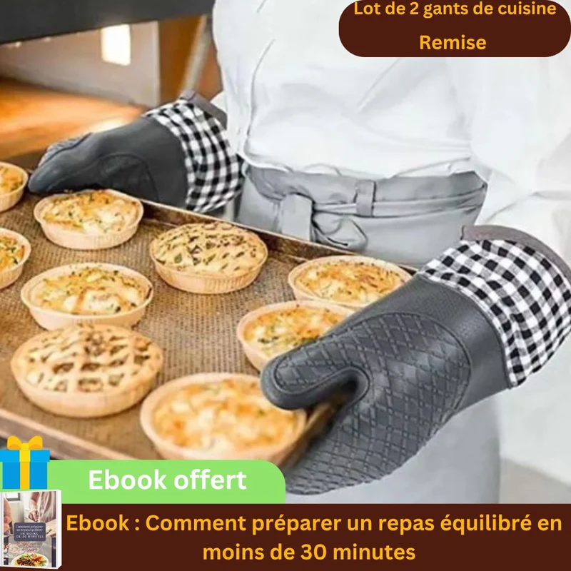 Gant de cuisine- noir｜Librecook™
