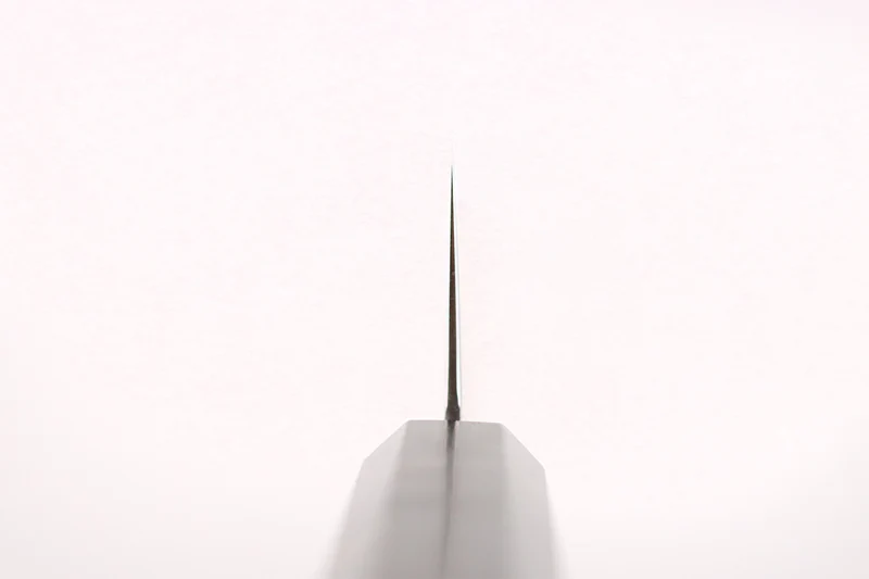 Couteau de chef gyuto 21cm japonais artisanal Hatsukokoro Kaijin BS2 ébène